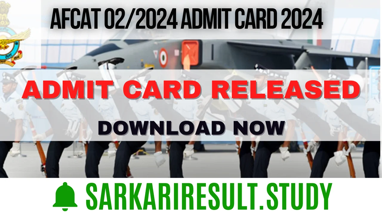 AFCAT 02/2024 admit card 2024