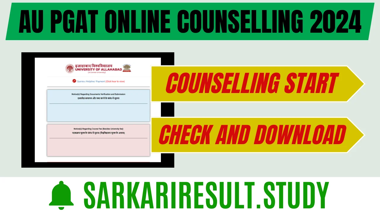 AU PGAT Online Counselling 2024