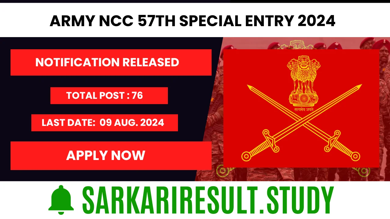 Army NCC 57th Special Entry 2024