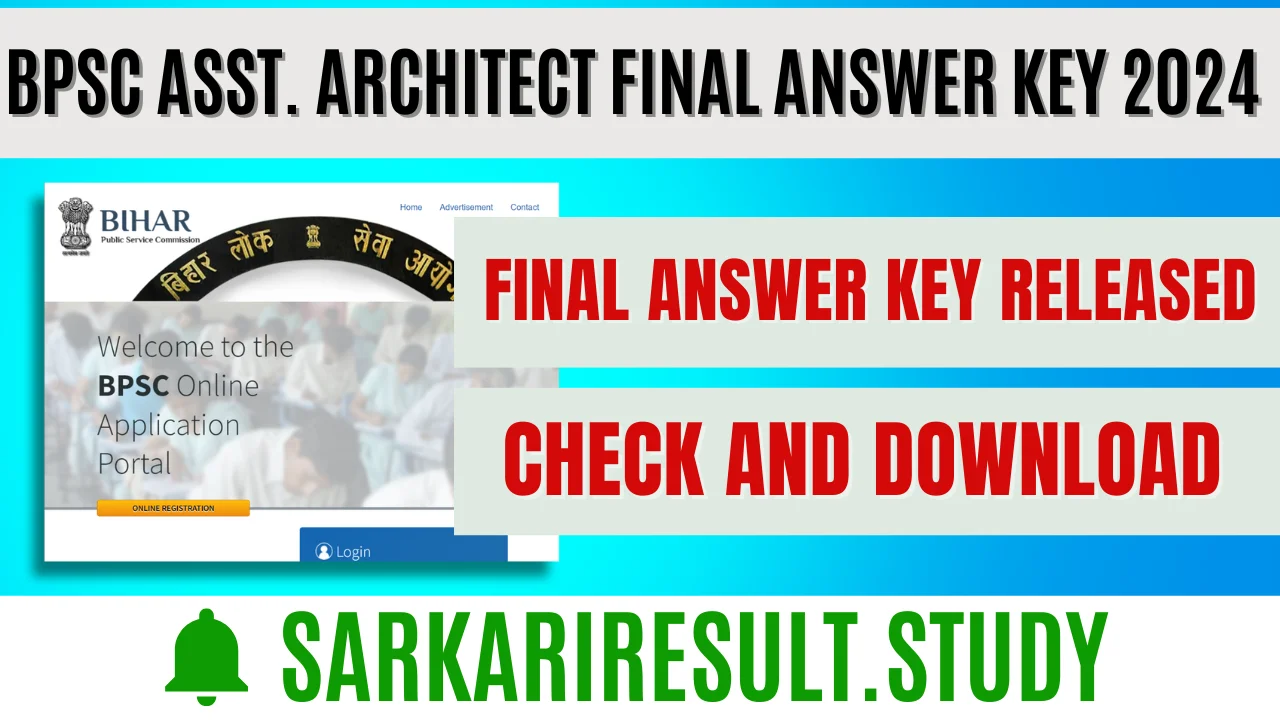 BPSC Asst. Architect Final Answer Key 2024