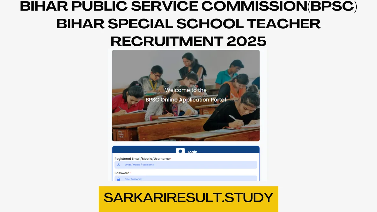 BPSC Special School Teacher Recruitment 2025