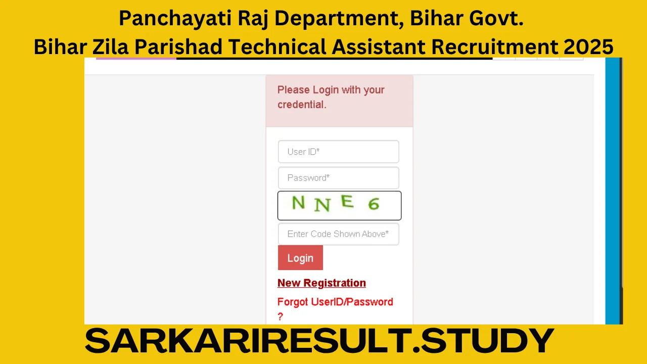 Bihar Zila Parishad Technical Assistant Recruitment 2025