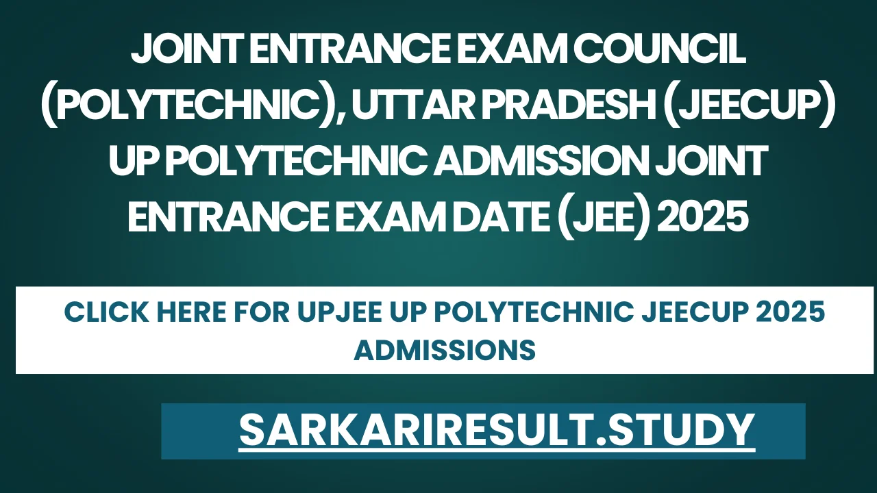 UPJEE UP Polytechnic JEECUP 2025 Admissions