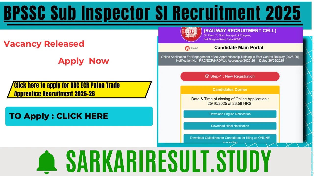 RRC ECR Patna Trade Apprentice Recruitment 2025-26