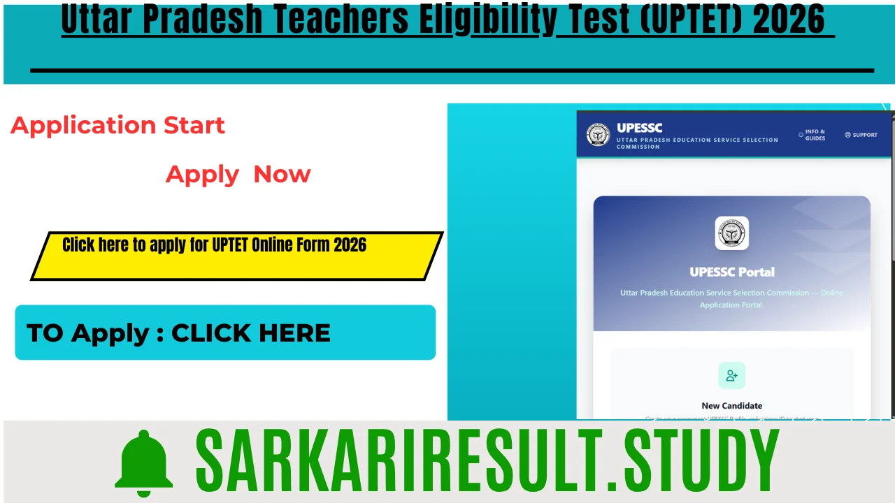 UPTET Online Form 2026
