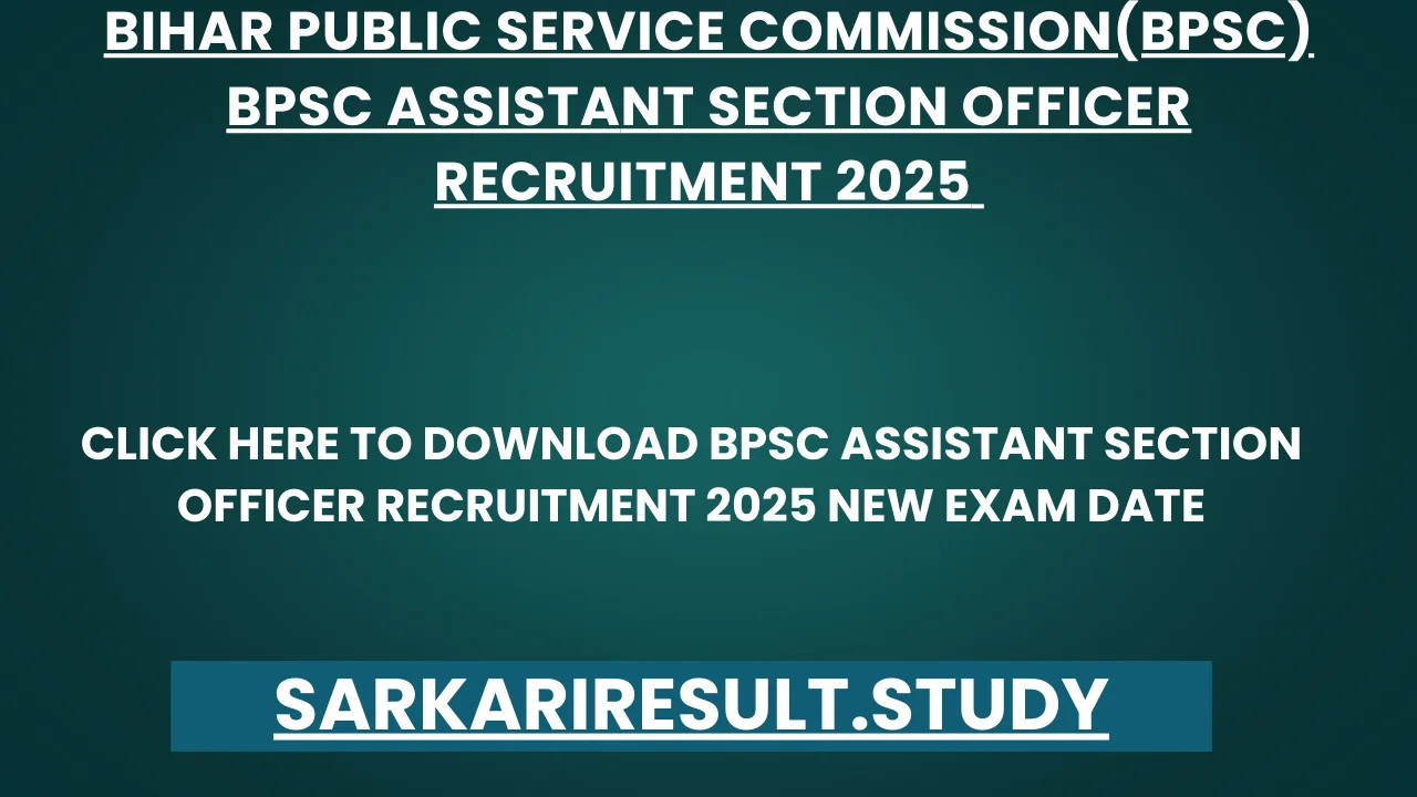 BPSC ASO Recruitment 2025 Pre Admit Card