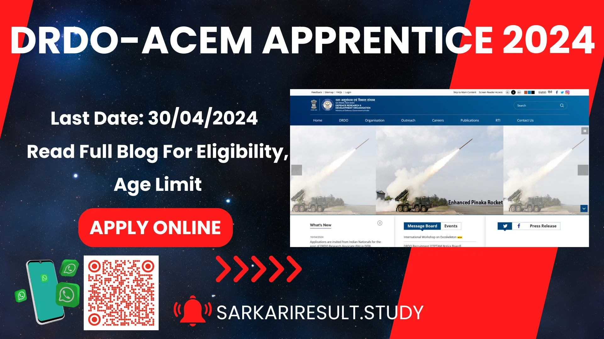 DRDO-ACEM Apprentice 2024