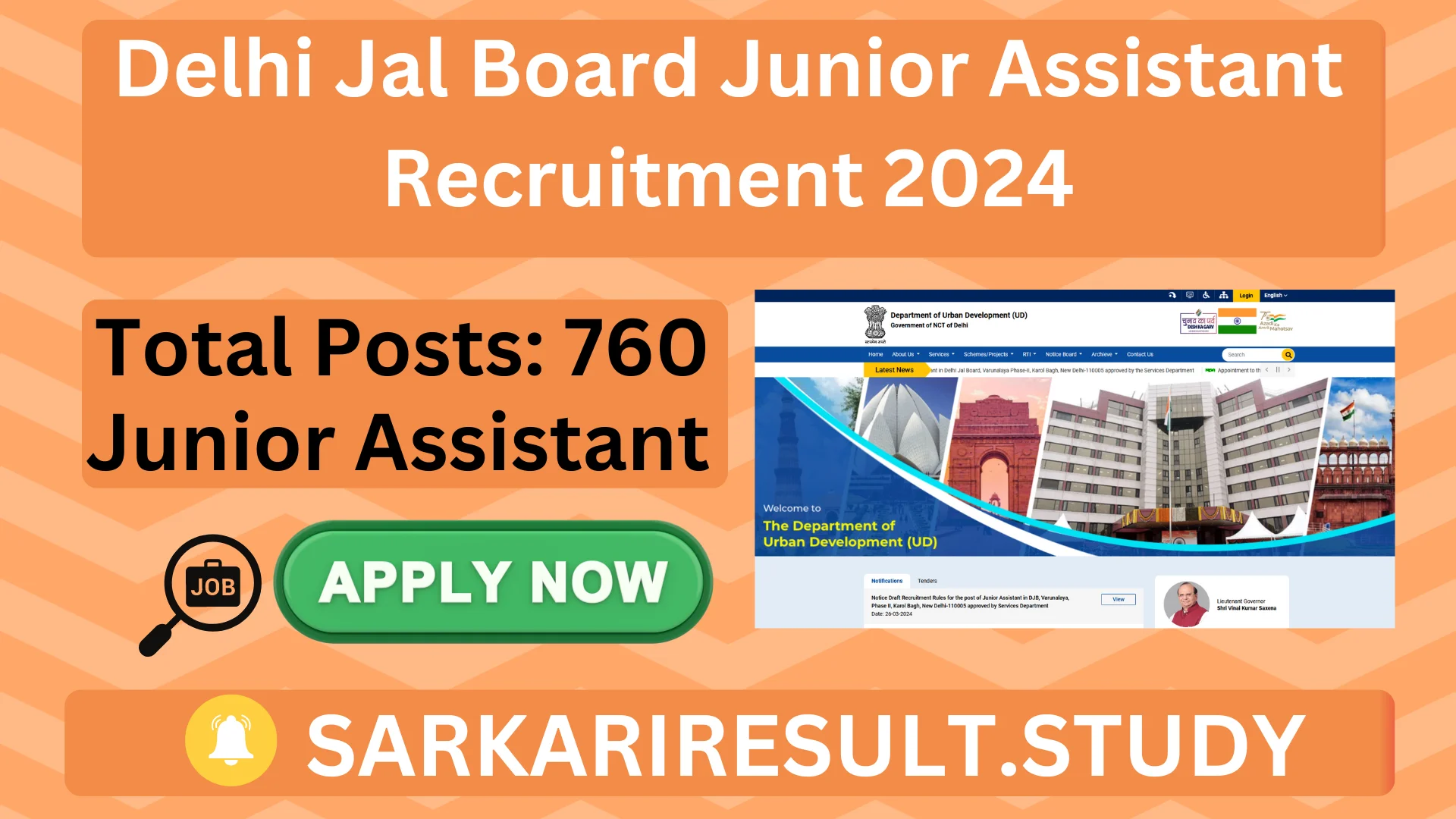Delhi Jal Board Jr Asst. Recruitment 2024