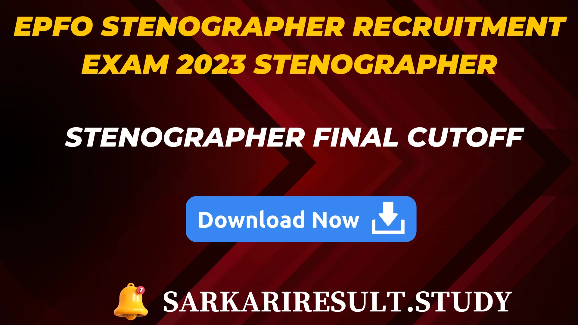 EPFO Stenographer Final Cutoff 2024