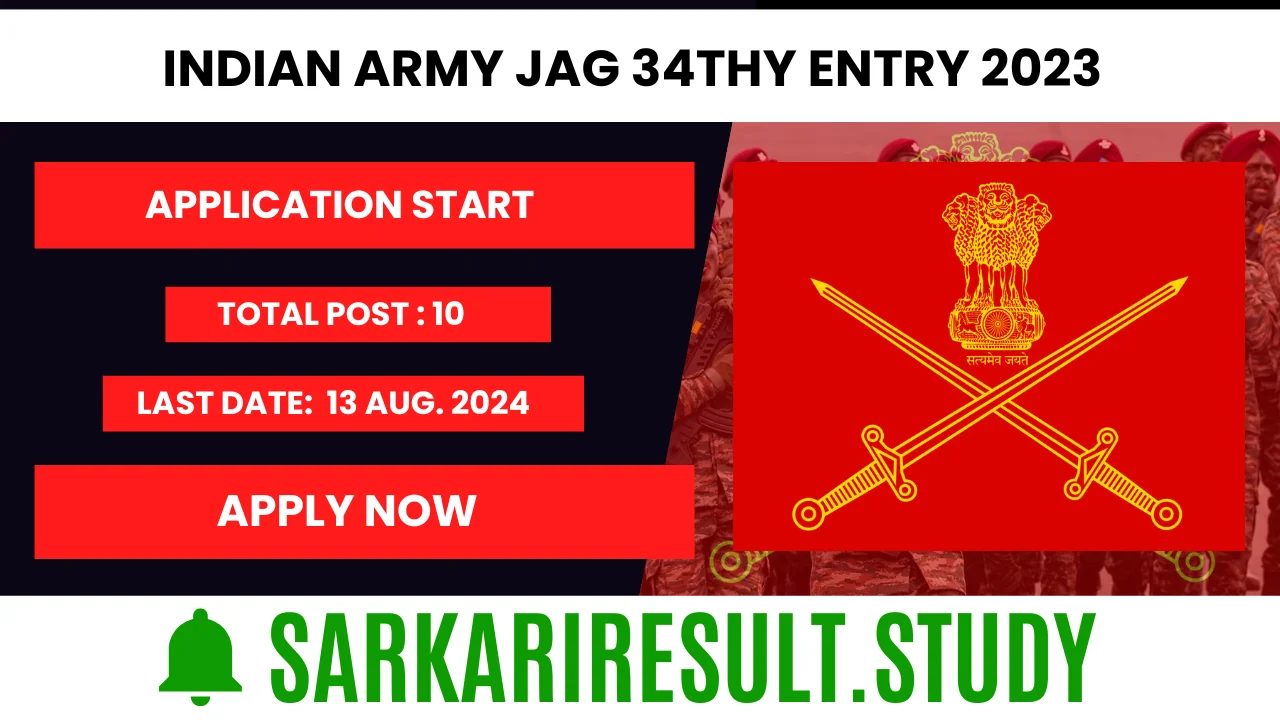 Indian Army JAG 34thy Entry 2023