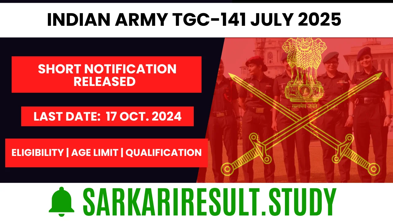 Indian Army TGC-141 July 2025