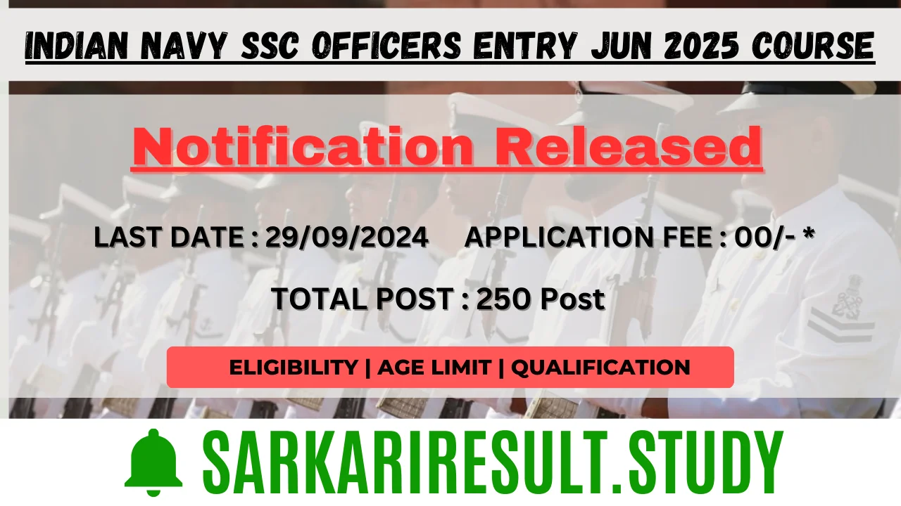 Indian Navy SSC Officers Entry JUN 2025 Course