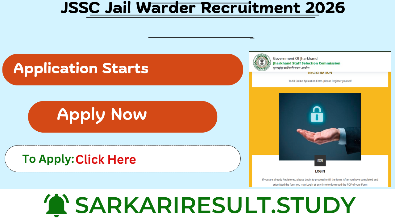 JSSC Jail Warder Recruitment 2026
