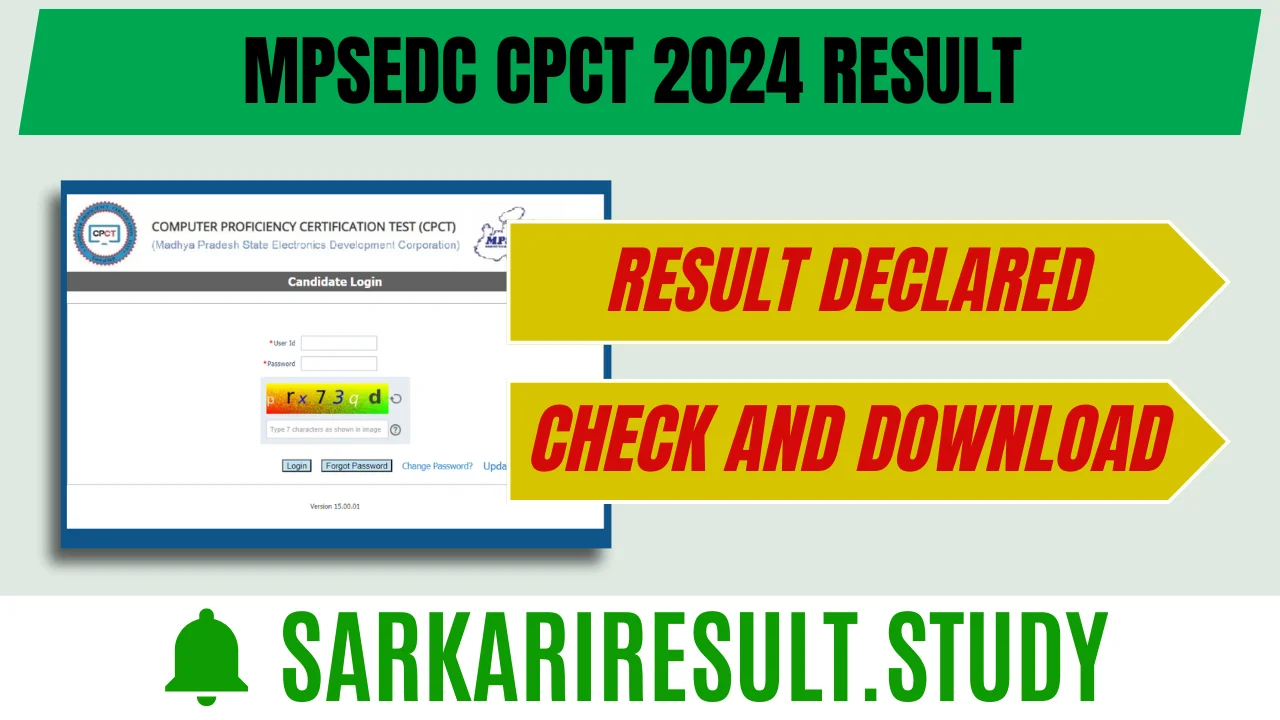 MPSEDC CPCT 2024 Result