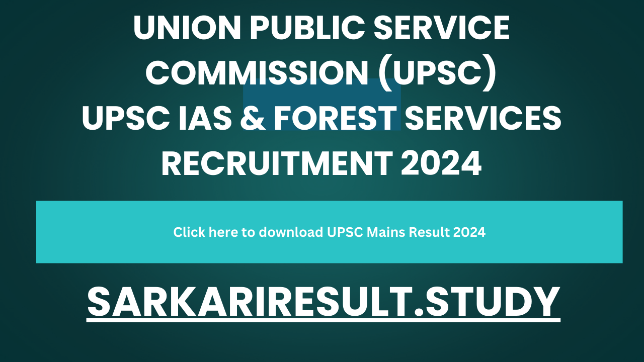 UPSC Mains Result 2024