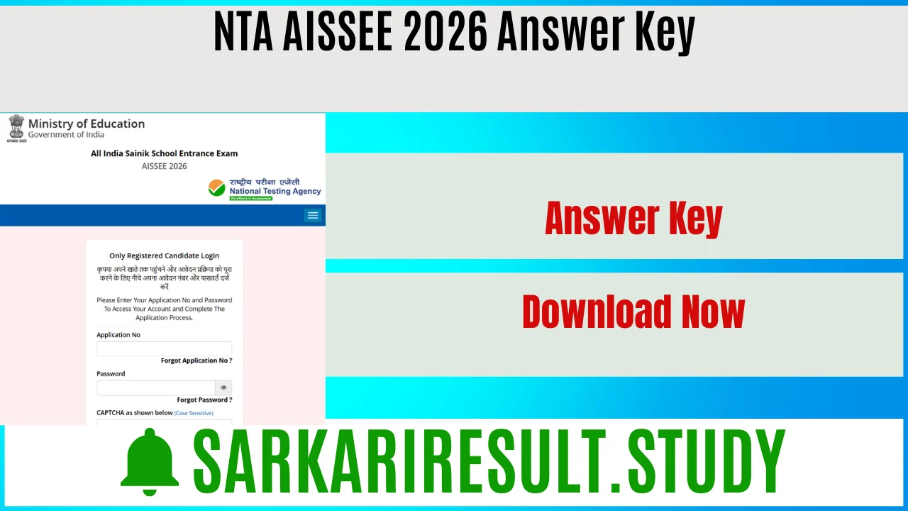  NTA AISSEE 2026 Answer Key 