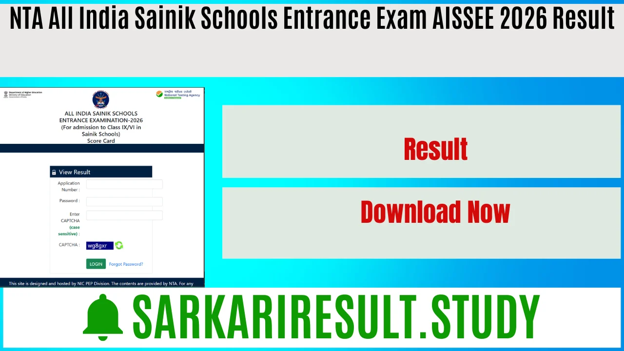  NTA AISSEE 2026 Result 