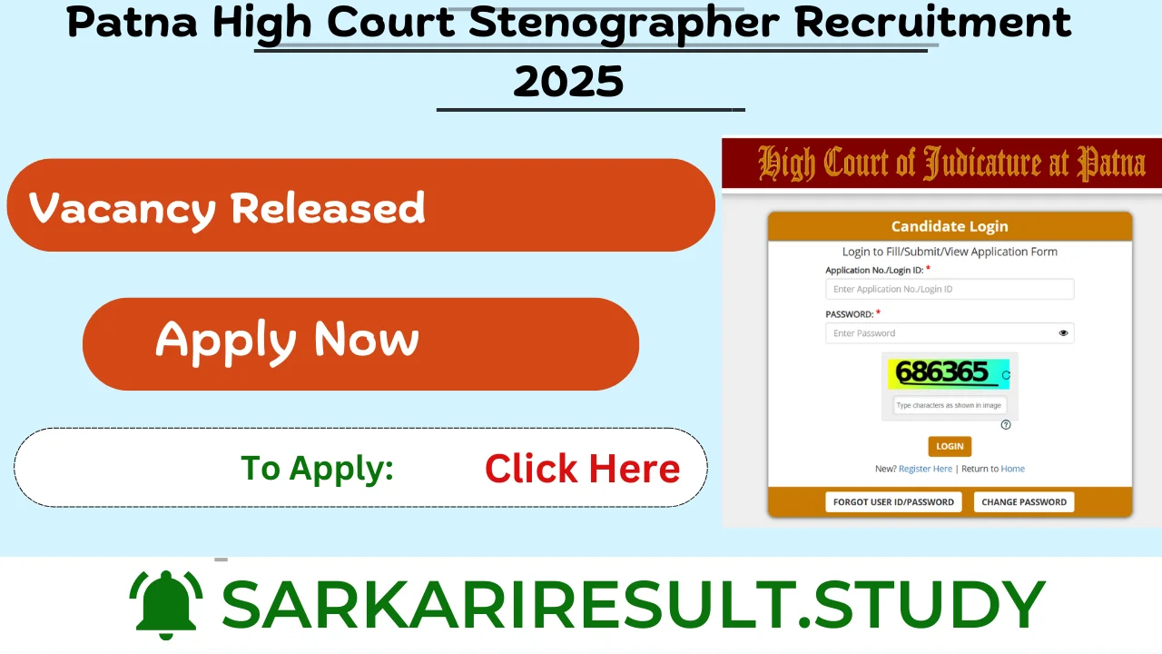 Patna High Court Stenographer Recruitment 2025