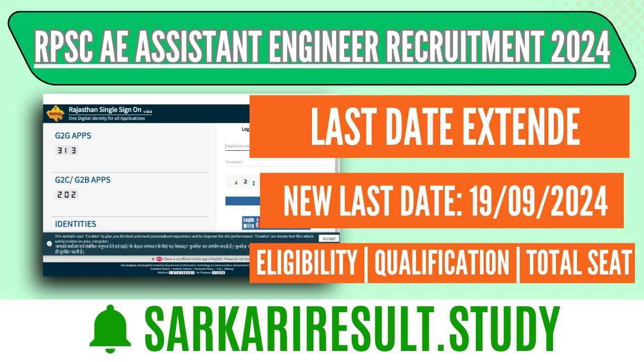 RPSC AE Assistant Engineer Recruitment 2024