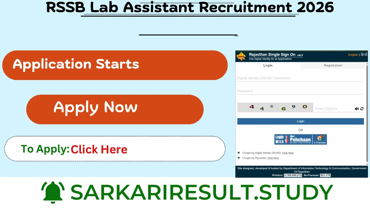 RSSB Lab Assistant Recruitment 2026