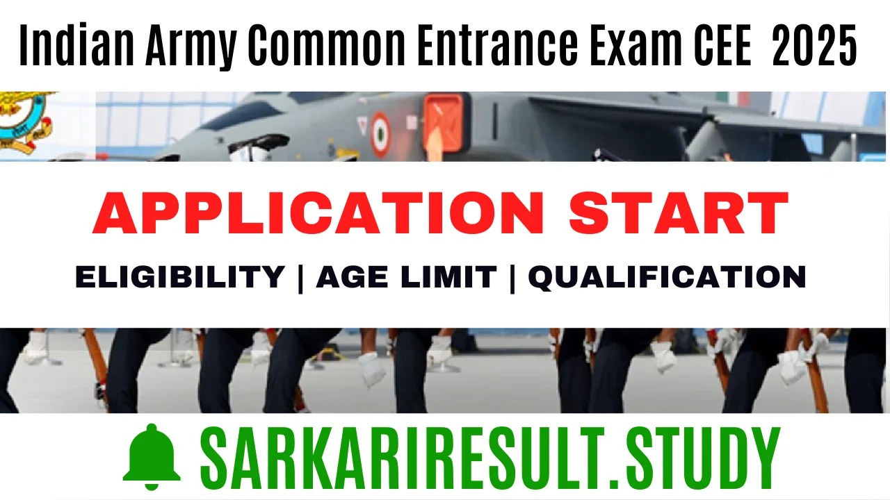 Indian Army Common Entrance Exam CEE Recruitment 2025