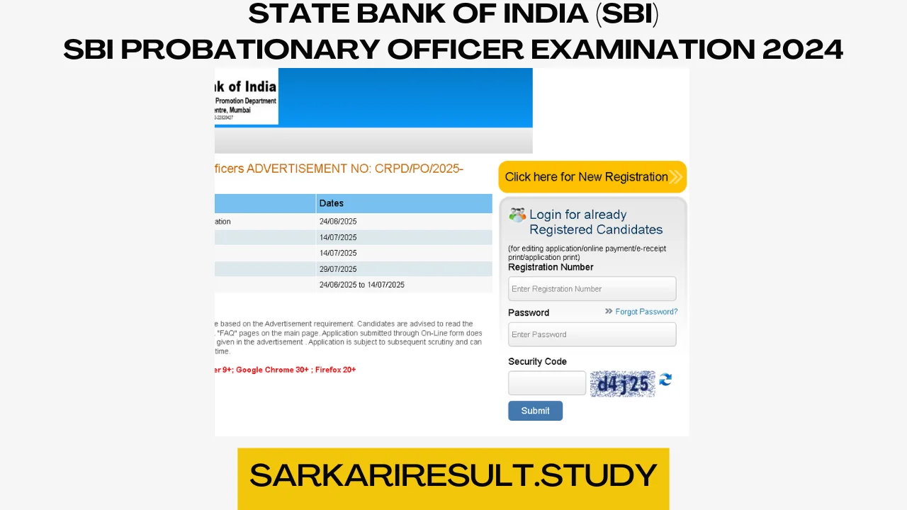 SBI Probationary Officer Recruitment 2025