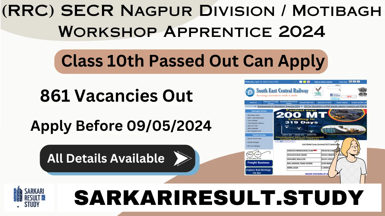 SECR Nagpur Apprentice Recruitment 2024