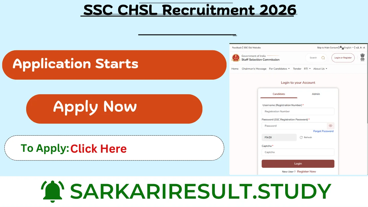SSC CHSL Recruitment 2026
