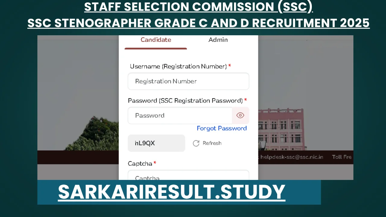 SSC Stenographer Grade C and D Recruitment 2025
