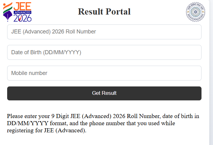 IIT JEE Advanced 2026 Result 
