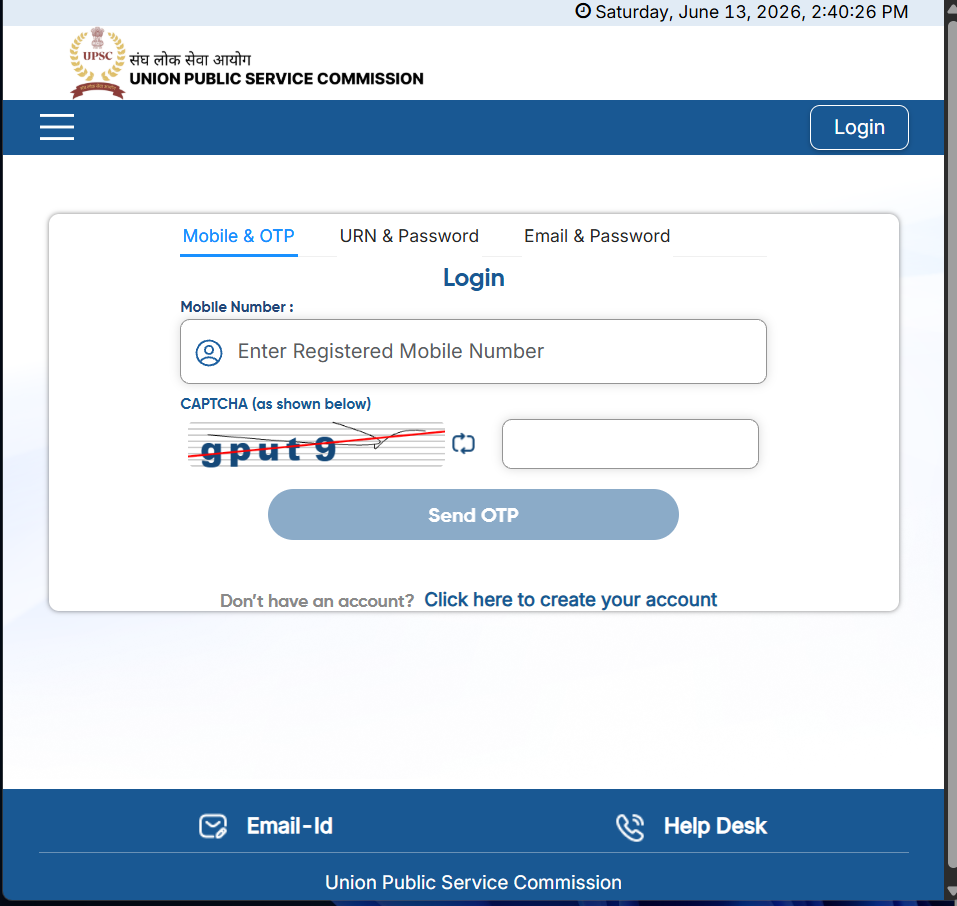 UPSC IES &  ISS Recruitment 2026 Admit Card 