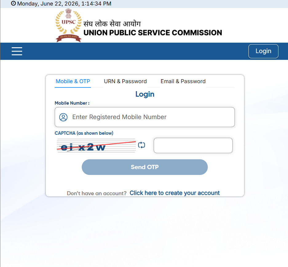 UPSC IAS & IFS Recruitment 2026 Mains Apply 