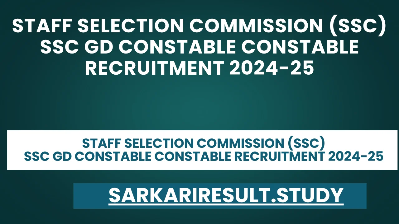 SSC Constable GD 2024 Admit Card