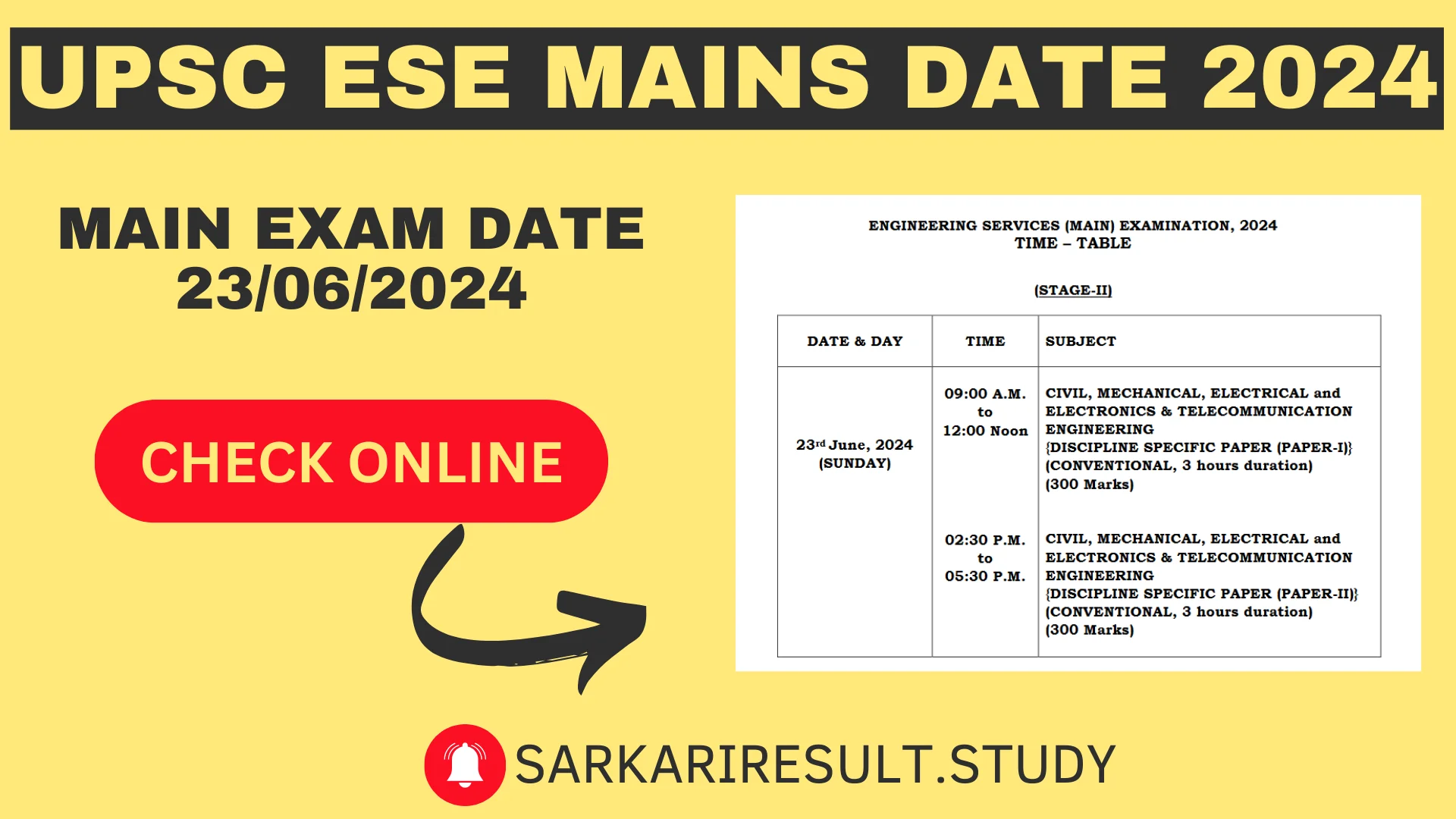 Upsc Ese Prelims Result 2024 Date Essa Ofella