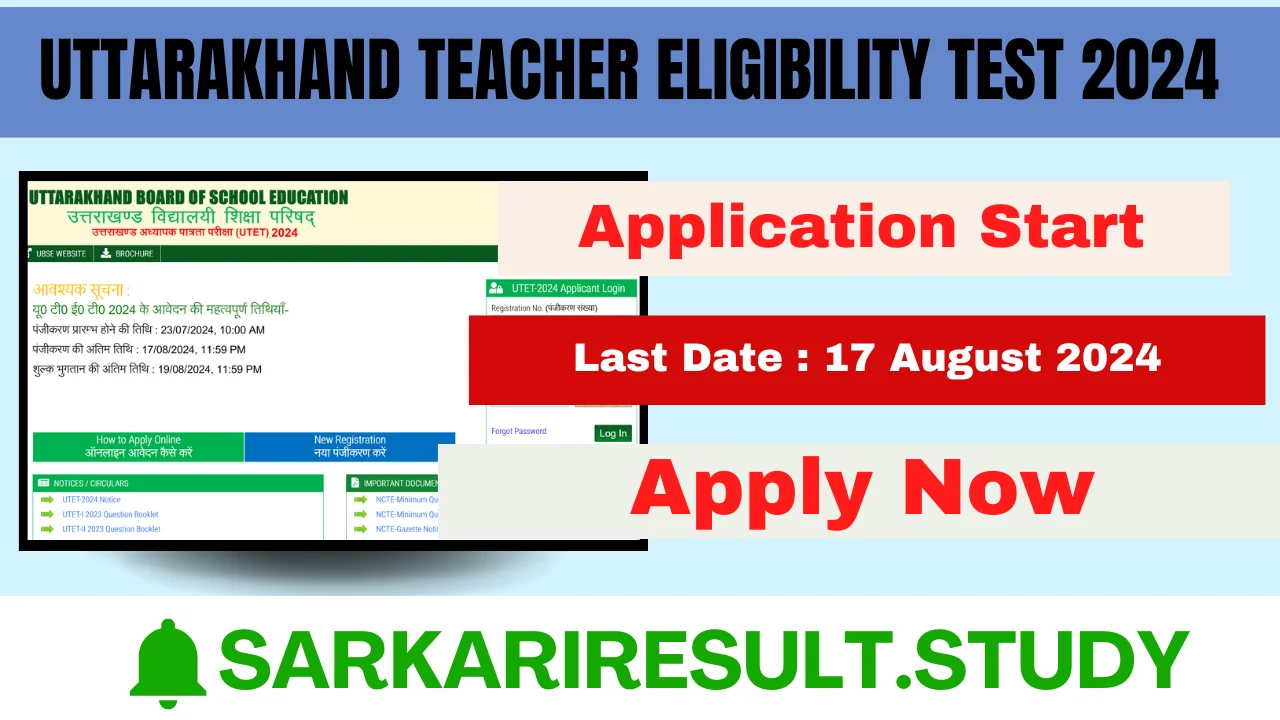 Uttarakhand Teacher Eligibility Test 2024