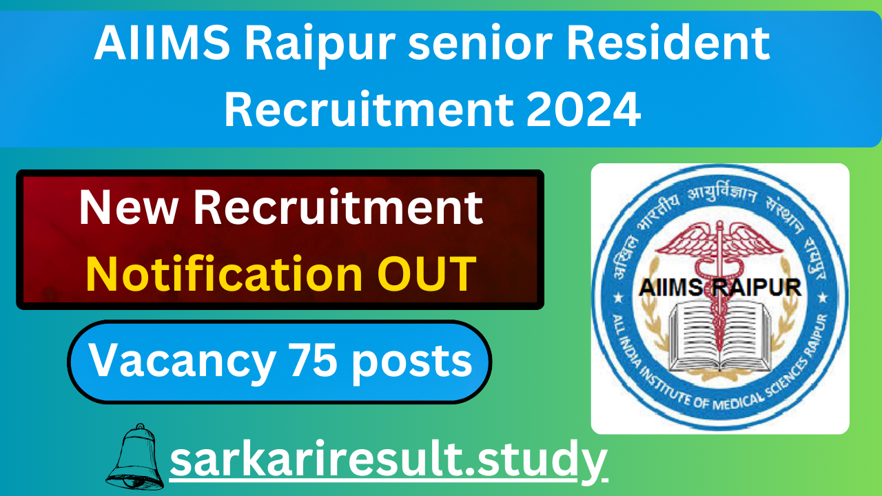 AIIMS Raipur vacancy 2024