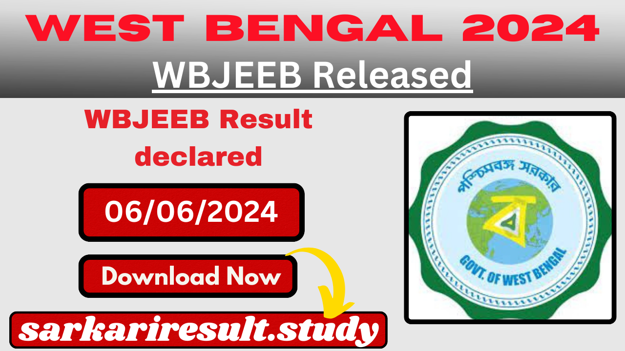 WBJEEB Result 2024 Released