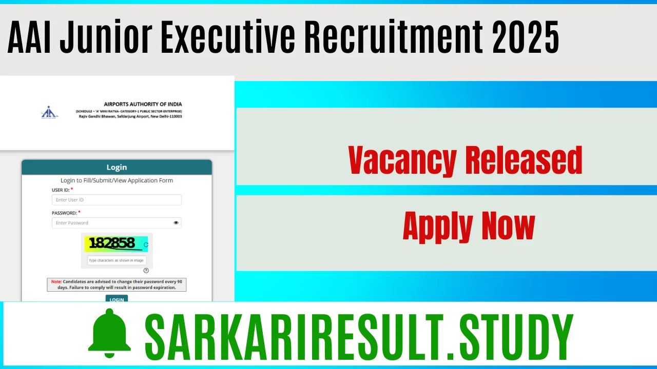  AAI Junior Executive Recruitment 2025