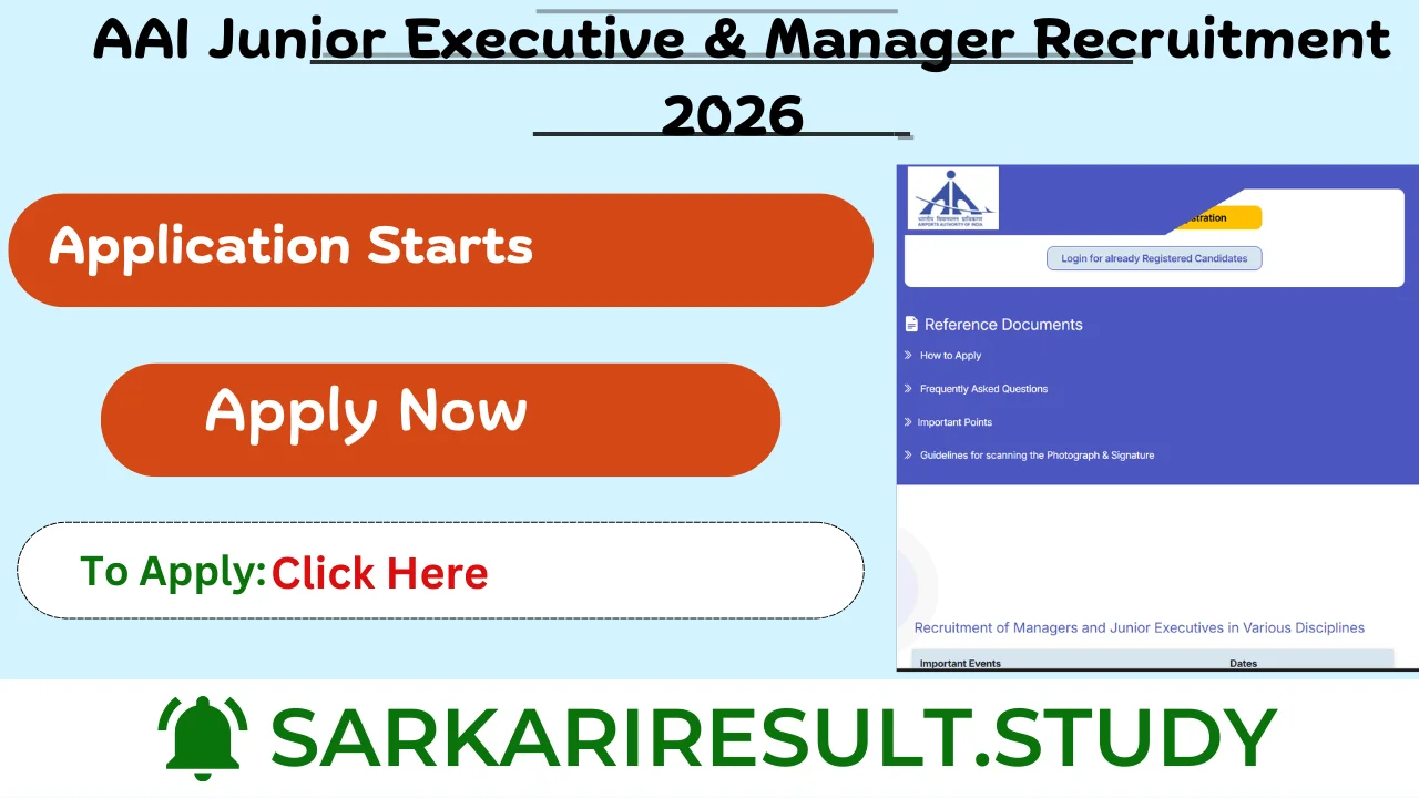  AAI Junior Executive & Manager Recruitment 2026