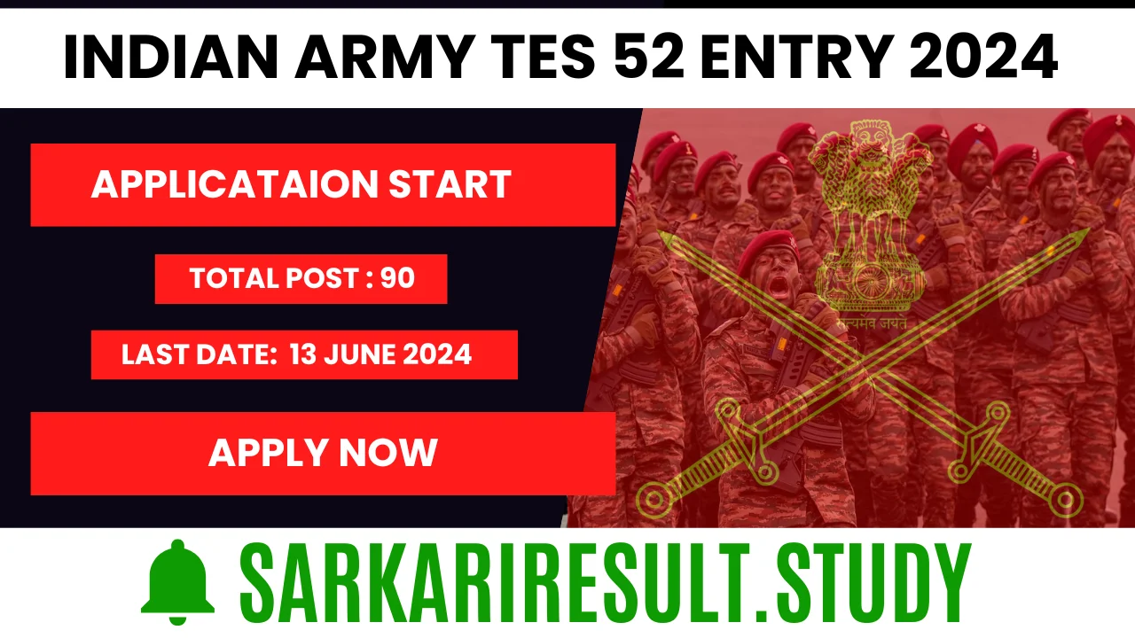 Indian Army TES 52 Entry 2024